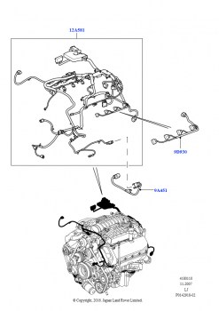 Электропр.на двигат.и перегородке (AJ бензин 4.2 V8 Supercharged)