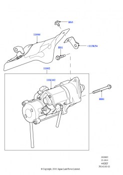 Стартер (AJ бензин 4.4 V8 EFI (220кВт))