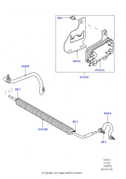 Охладитель топлива в сборе (Lion дизель 2.7 V6 (140 кВт))