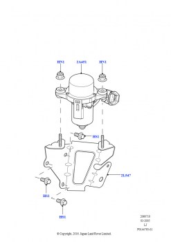 Вакуумный насос (AJ бензин 4.4 V8 EFI (220кВт), AJ бензин 4.2 V8 Supercharged)