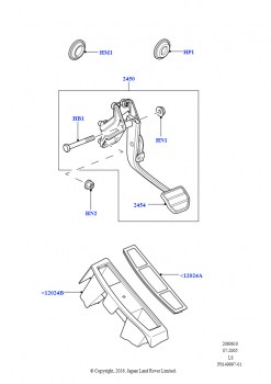 Орг.упр. тормозами и сцеплением (6-ступ.автом.ZF 6HP26Steptronic)