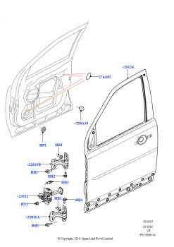 Передние двери, петли и уплотнители (Дверь и крепления)