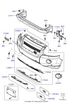 Решетка радиатора и передний бампер