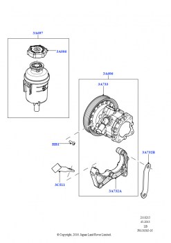 Опора насоса усилит.рул.упр. (3.2L DOHC MPI Petrol I6)