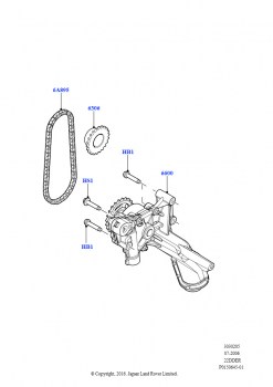 Масляный насос (2.2L DOHC EFI TC DW12, 2.2L CR DI 16V Дизельный)