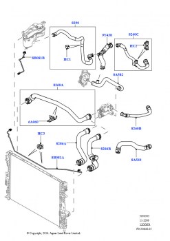 Трубопр.и шланги сист.охлажд. (2.2L DOHC EFI TC DW12, 2.2L CR DI 16V Дизельный)