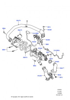 Рециркуляция отработавших газов (2.2L DOHC EFI TC DW12)