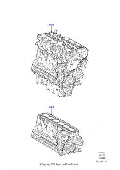 Сервисн.двиг.и неукомпл.блок цил. (3.2L DOHC MPI Petrol I6)