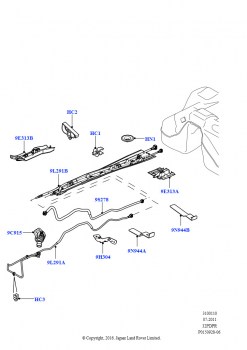 Топливные магистрали (По центру и спереди, 3.2L DOHC MPI Petrol I6)