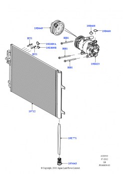 Конденс./компресс.сист.кондиц.возд. (2.2L DOHC EFI TC DW12, 2.2L CR DI 16V Дизельный)