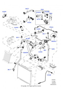 Трубопр.и шланги сист.охлажд. (3,6 л V8 32V DOHC EFi дизель Lion)