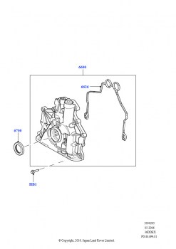 Масляный насос (3,6 л V8 32V DOHC EFi дизель Lion)