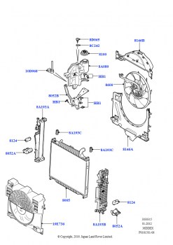 Радиатор/расшр.бачок для охл.жидк. (3,6 л V8 32V DOHC EFi дизель Lion)