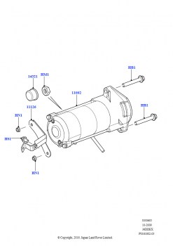 Стартер (3,6 л V8 32V DOHC EFi дизель Lion)