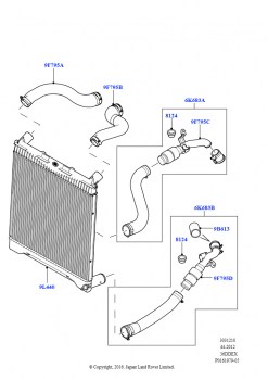 Пром.теплообм/воздуховоды и шланги (3,6 л V8 32V DOHC EFi дизель Lion)