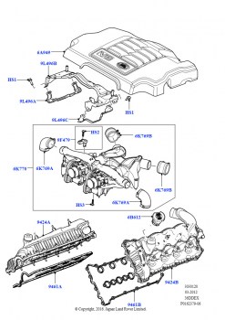 Впускной коллектор (3,6 л V8 32V DOHC EFi дизель Lion)