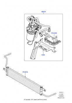 Охладитель топлива в сборе (3,6 л V8 32V DOHC EFi дизель Lion)