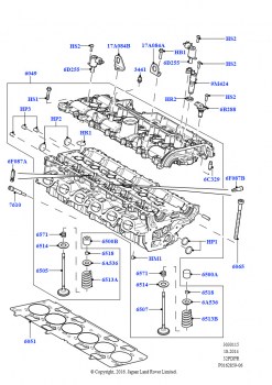Головка цилиндров (3.2L DOHC MPI Petrol I6)