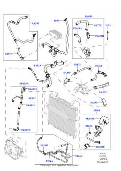 Трубопр.и шланги сист.охлажд. (3,6 л V8 32V DOHC EFi дизель Lion)