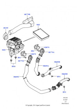Воздушный фильтр (3,6 л V8 32V DOHC EFi дизель Lion)