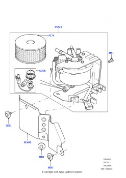 Топливный фильтр (3,6 л V8 32V DOHC EFi дизель Lion)