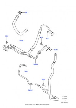 Пит.и возвр.шланги усил.рул.упр. (3,6 л V8 32V DOHC EFi дизель Lion)