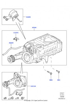 Компрессор супернаддува (5,0 л OHC SGDI SC V8 бензин - AJ133)