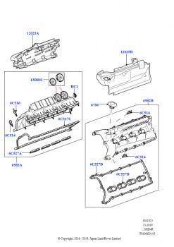 Крышка головки цилиндров (5,0 л OHC SGDI NA V8 бензин - AJ133)