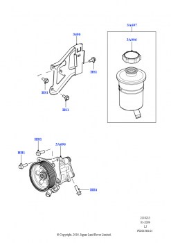 Опора насоса усилит.рул.упр. (3,6 л V8 32V DOHC EFi дизель Lion)