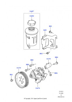 Опора насоса усилит.рул.упр. (5,0 л OHC SGDI NA V8 бензин - AJ133, 5,0 л OHC SGDI SC V8 бензин - AJ133)