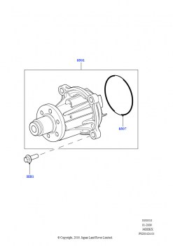 Насос охлаждающей жидкости (3,6 л V8 32V DOHC EFi дизель Lion)