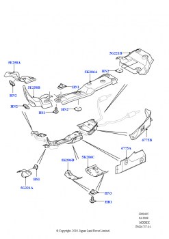 Теплозащитные экраны сист.выпуска (3,6 л V8 32V DOHC EFi дизель Lion)
