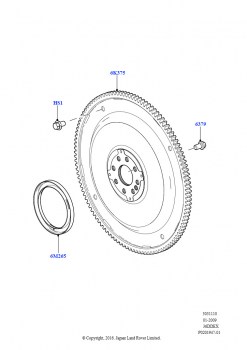 Маховик (3,6 л V8 32V DOHC EFi дизель Lion)
