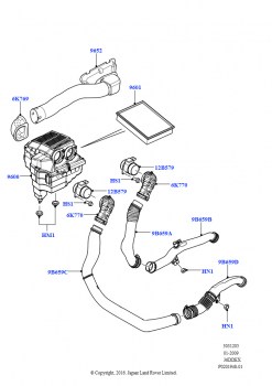 Воздушный фильтр (3,6 л V8 32V DOHC EFi дизель Lion)