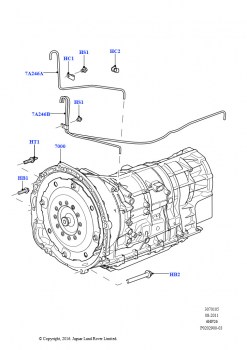 АКПП в сборе и привод спидометра (3,6 л V8 32V DOHC EFi дизель Lion, 6-ступ.автом.ZF 6HP26Steptronic, Cologne V6 4.0 EFI (SOHC), 6-ступ.автом.ZF 6HP26Steptronic, Lion дизель 2.7 V6