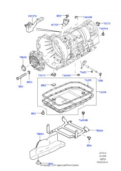 Внешние эл-ты коробки передач (3,6 л V8 32V DOHC EFi дизель Lion, 6-ступ.автом.ZF 6HP26Steptronic, Cologne V6 4.0 EFI (SOHC), 6-ступ.автом.ZF 6HP26Steptronic, Lion дизель 2.7 V6 (1