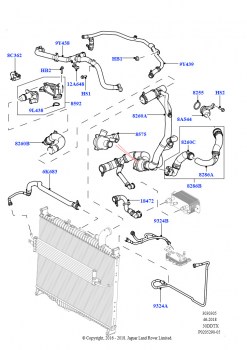 Трубопр.и шланги сист.охлажд. (Дизель 3,0 л 24V DOHC V6 TC)
