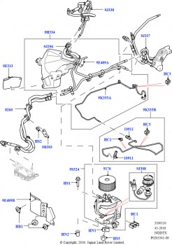 Топливные магистрали (Дизельный 3,0 V6)