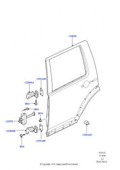 Задние двери, петли и уплотнители (Дверь и крепления)