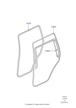 Задние двери, петли и уплотнители (Отделка и уплотнения)