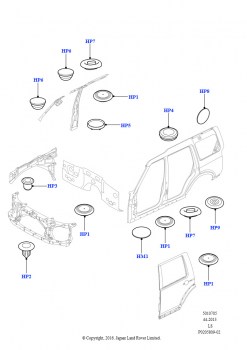 Заглушки кузова (Передний)
