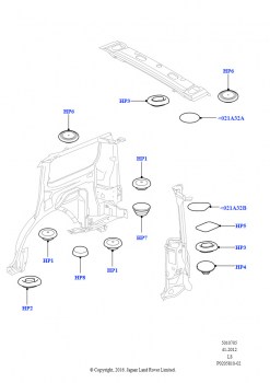 Заглушки кузова (Задний)