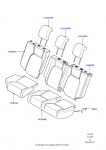 Обивка задних сидений (С задн.сиденьем с раздел. 65/35)