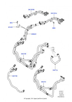 Шланги отопителя (Передний, Дизельный 3,0 V6)