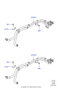 Шланги отопителя (Передний, Cologne V6 4.0 EFI (SOHC))