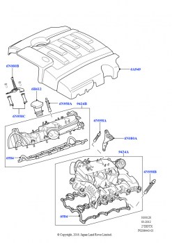 Впускной коллектор (Lion дизель 2.7 V6 (140 кВт))