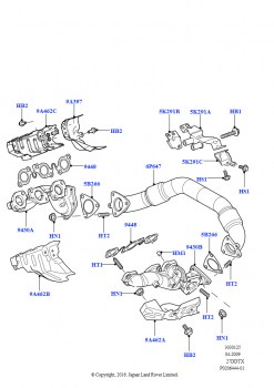 Выпускной коллектор (Lion дизель 2.7 V6 (140 кВт))