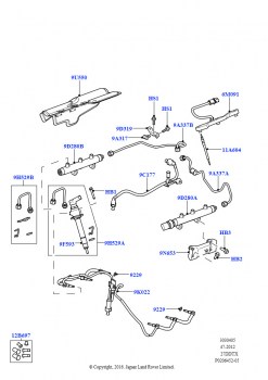 Топливные форсунки и трубопроводы (Lion дизель 2.7 V6 (140 кВт))