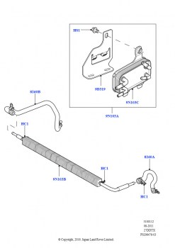 Охладитель топлива в сборе (Lion дизель 2.7 V6 (140 кВт))