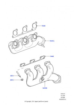 Выпускной коллектор (Cologne V6 4.0 EFI (SOHC))